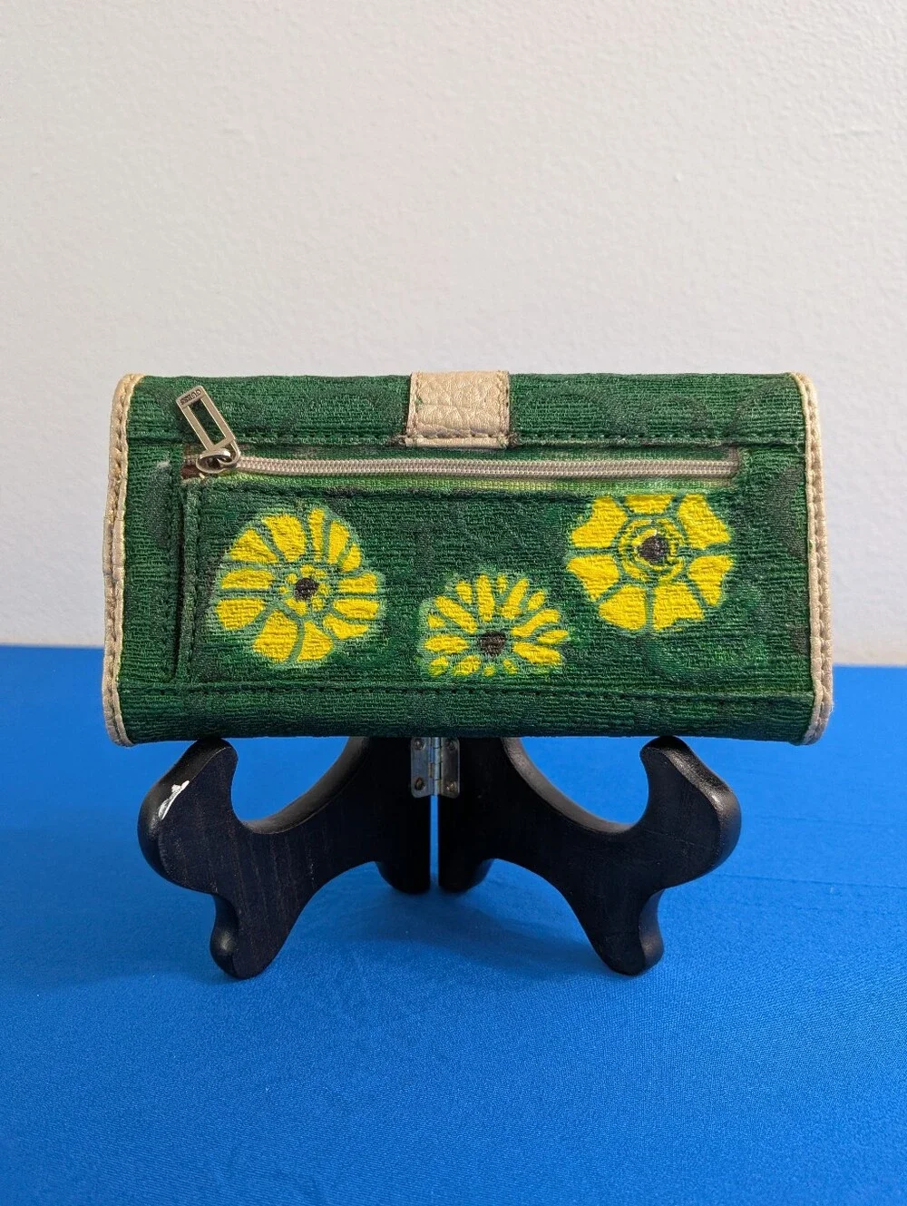 Custom Guess Tri-fold Emerald Boho Wallet Whimsy Fantasy Clutch Coquette Girl